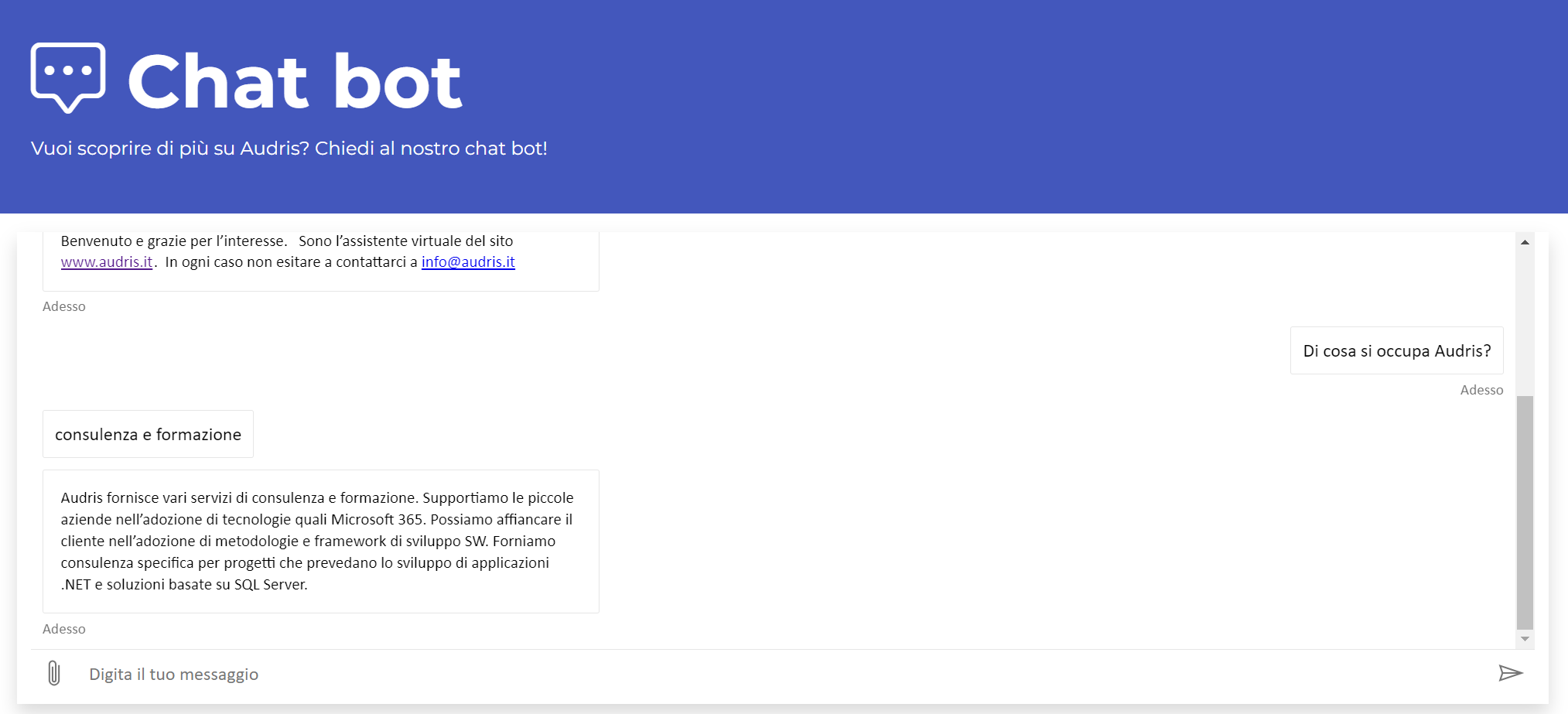Web site sample